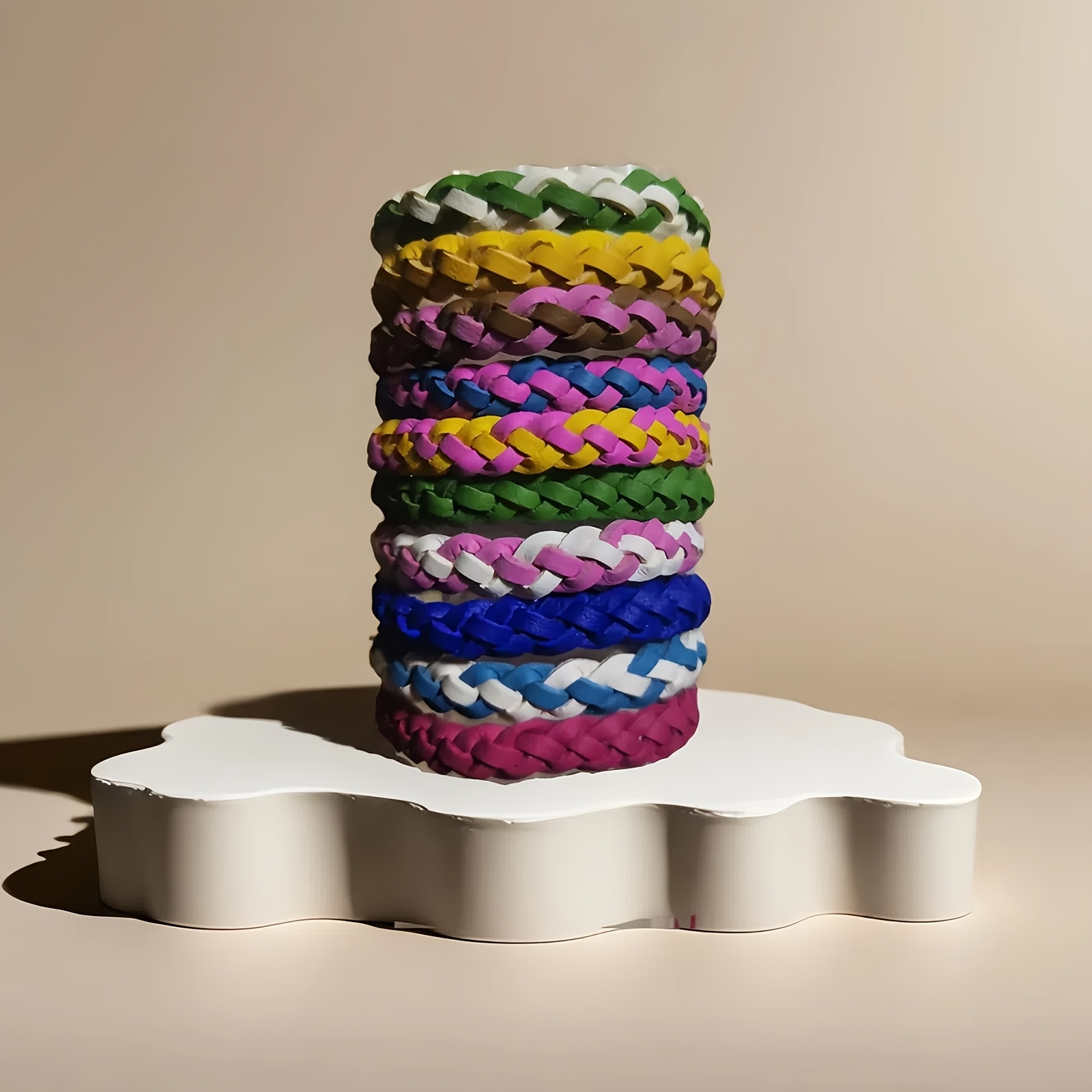 5pcs Bohemian Waves Braided Bracelet Set Adjustable Stackable